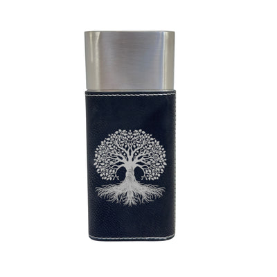 Cigar Case with Cutter - Celtic Tree of LIfe - Leather