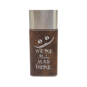 Cigar Case with Cutter - We're all mad here - Leather