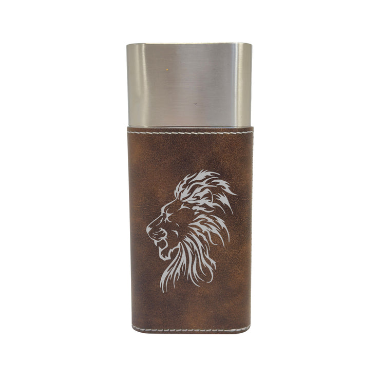 Cigar Case with Cutter - Lion - Leather