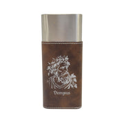 Cigar Case with Cutter - Dionysus God of Wine - Leather