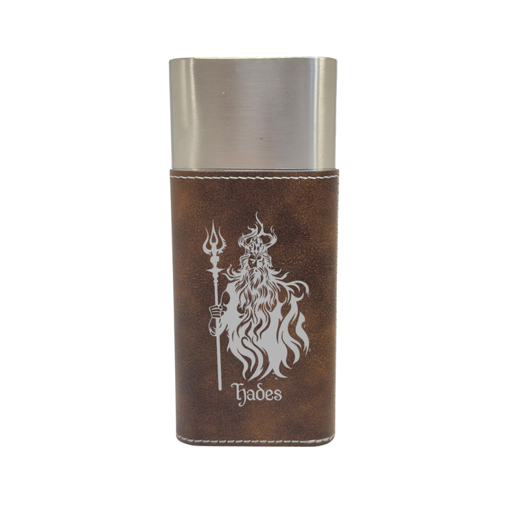 Cigar Case with Cutter - Hades God of the Underworld - Leather