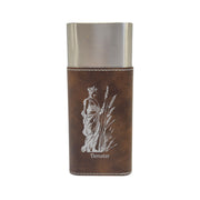 Cigar Case with Cutter - Demeter Goddess of Agriculture - Leather