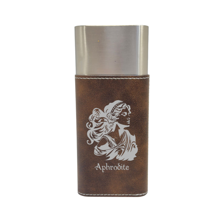 Cigar Case with Cutter - Aphrodite Goddess of Love - Leather
