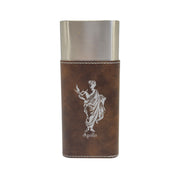 Cigar Case with Cutter - Apollo God of music and art - Leather