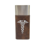 Cigar Case with Cutter - Pharmaceutical Caduceus Hermes - Leather