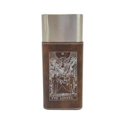 Cigar Case with Cutter - The Lovers Tarot Card - Leather