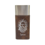 Cigar Case with Cutter - Helios God of the Sun - Leather