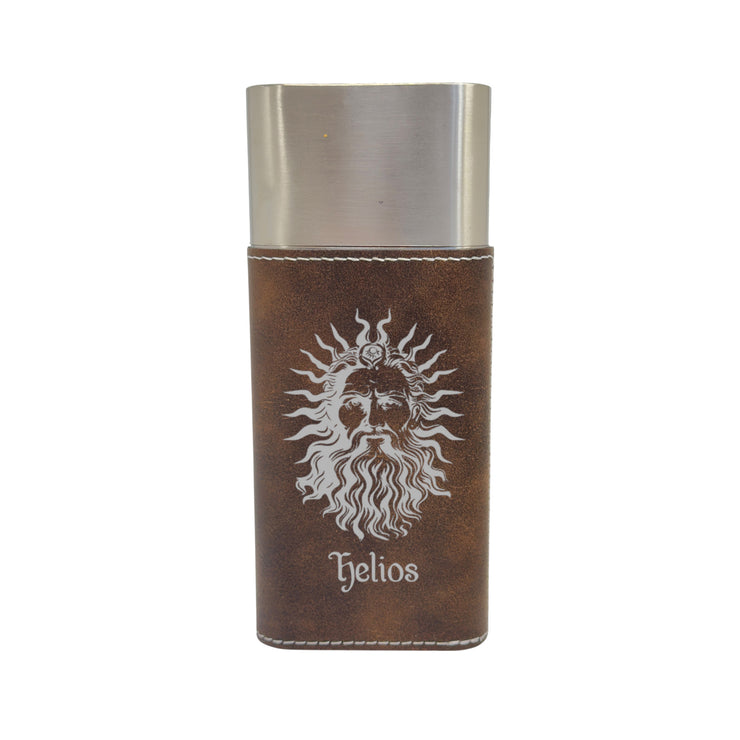 Cigar Case with Cutter - Helios God of the Sun - Leather