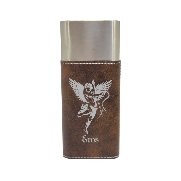 Cigar Case with Cutter - Eros God of Love - Leather