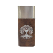 Cigar Case with Cutter - Celtic Tree of LIfe - Leather