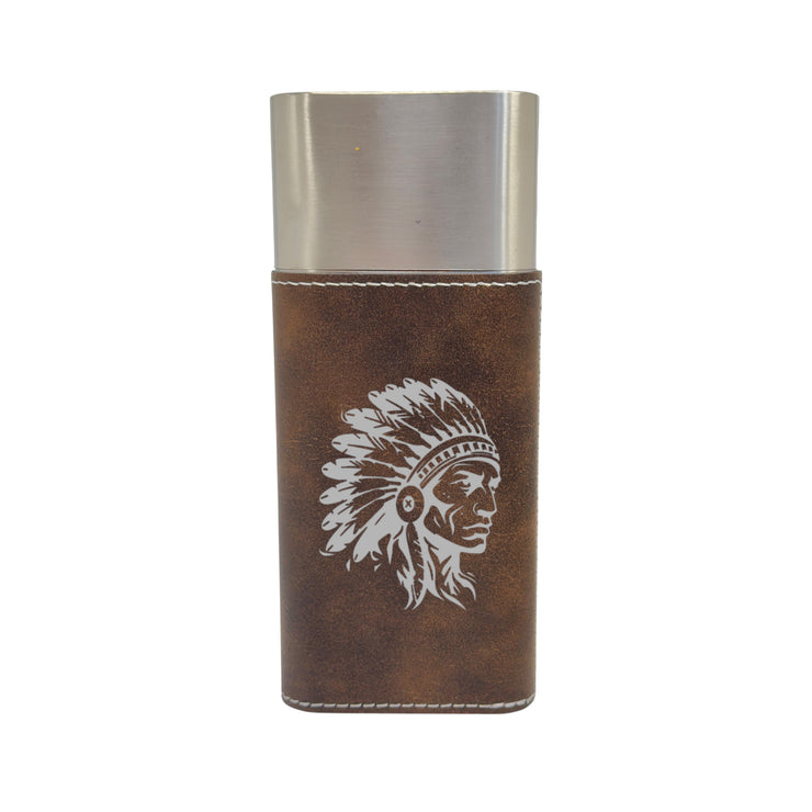 Cigar Case with Cutter - Indian Chief - Leather