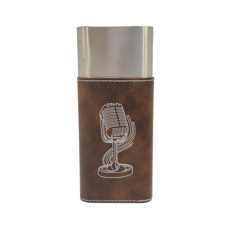 Cigar Case with Cutter - Microphone - Leather