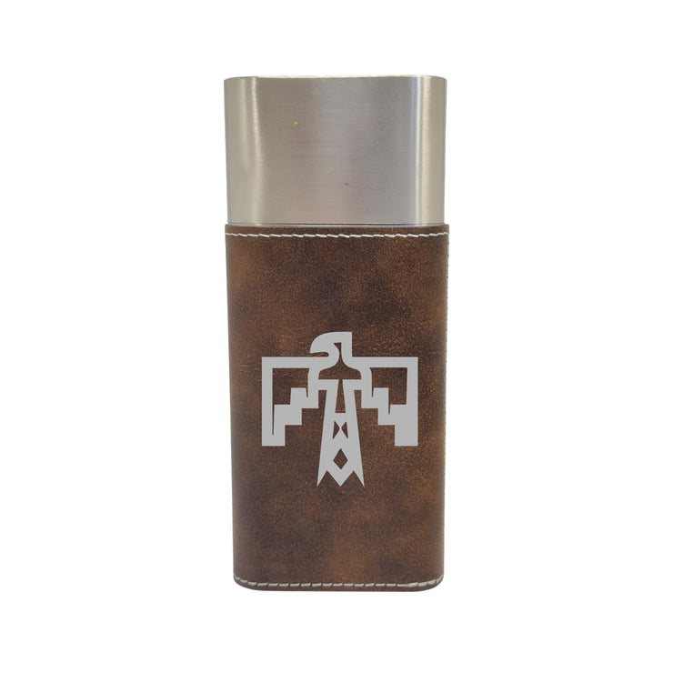 Cigar Case with Cutter - Thunderbird Native American - Leather