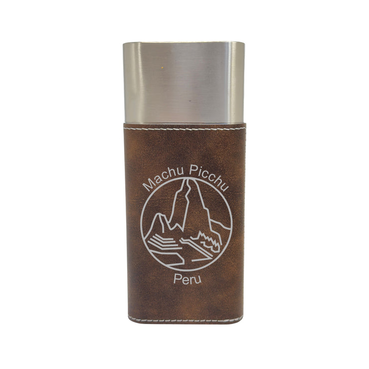 Cigar Case with Cutter - Machu Picchu Peru - Leather