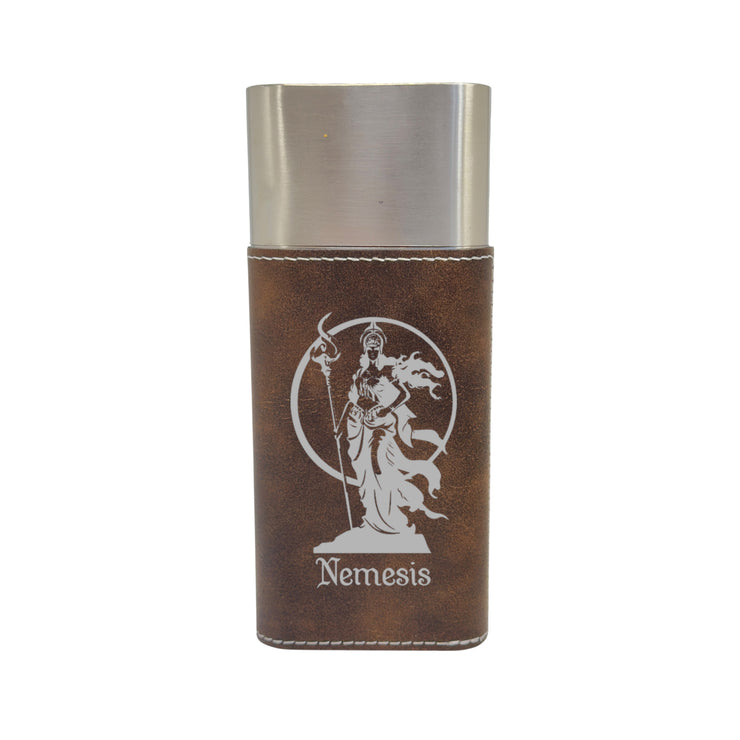Cigar Case with Cutter - Nemesis Goddess of Revenge - Leather
