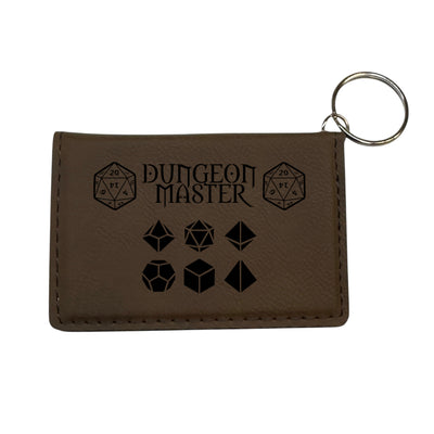 Keychain ID Holder Wallet - Dungeon Master Leather