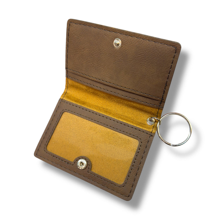 Keychain ID Holder Wallet - Demon Trap Leather