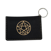 Keychain ID Holder Wallet - Demon Trap Leather