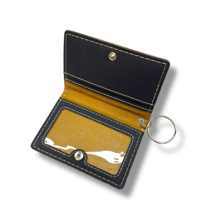 Keychain ID Holder Wallet - Demon Trap Leather