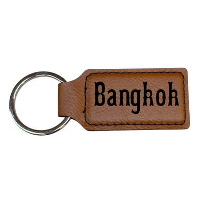 Keychain - Rectangle - Bankkok - Leather