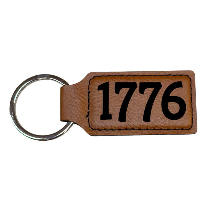 Keychain - Rectangle - 1776 - Leather