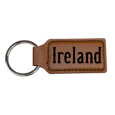 Keychain - Rectangle - ireland - Leather