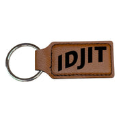 Keychain - Rectangle - Idjit - Leather