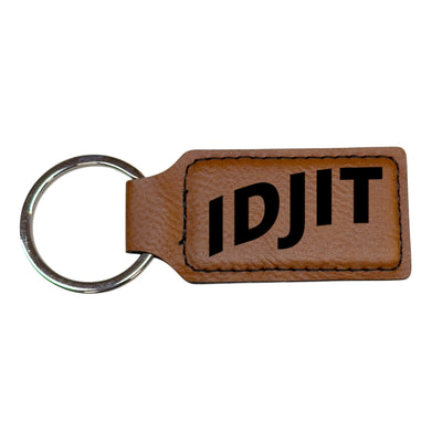 Keychain - Rectangle - Idjit - Leather