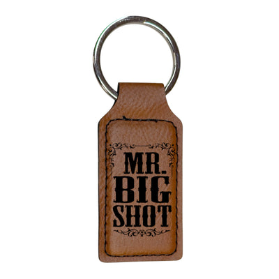 Keychain - Rectangle - Mr Big Shot - Leather