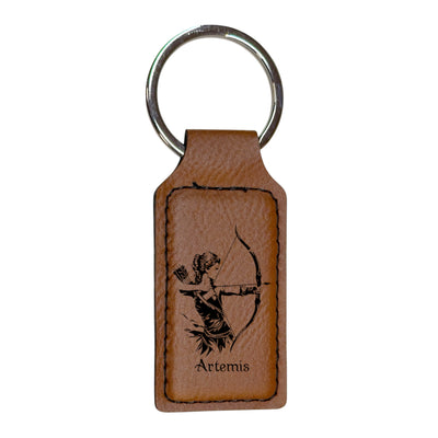 Keychain - Rectangle - Artemis - Leather