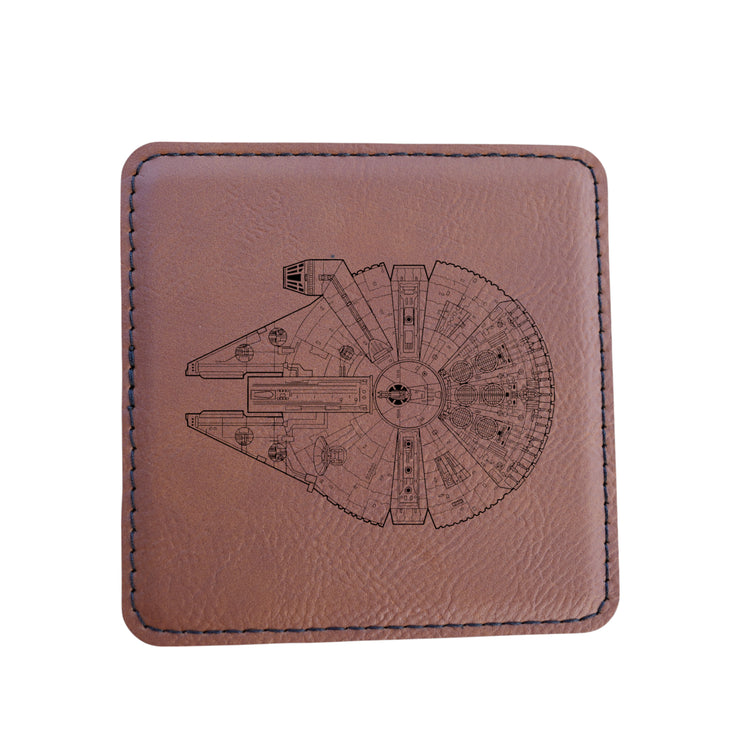 Coaster - Mfalcon - SET OF 2 - Leather or Stitched Cork