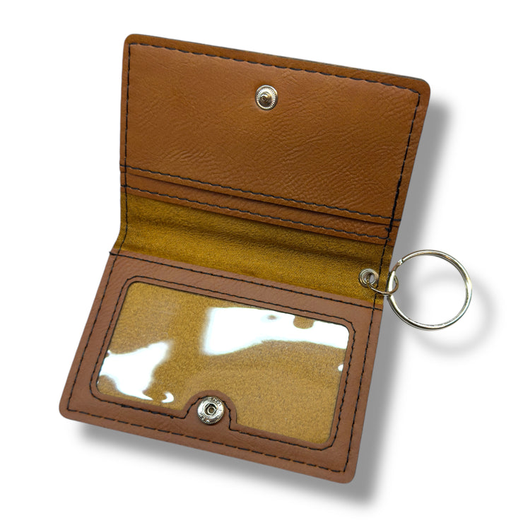 Keychain ID Holder Wallet - Demon Trap Leather