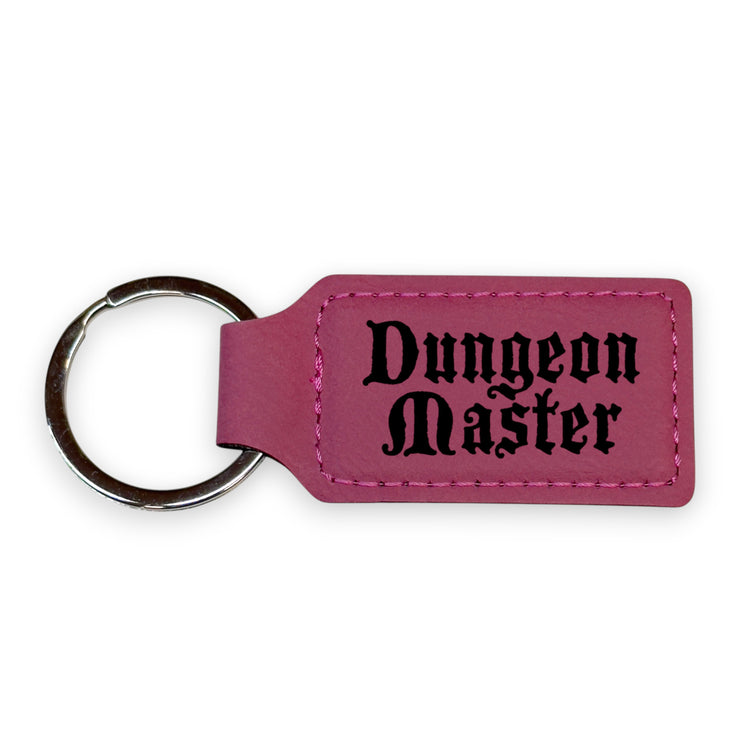 Keychain - Rectangle - Dungeon Master - Leather