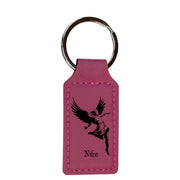 Keychain - Rectangle - Nike Goddess of Victory - Leather