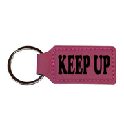 Keychain - Rectangle - Keep up - Leather