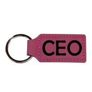 Keychain - Rectangle - CEO - Leather