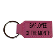 Keychain - Rectangle - Employee of the month - Leather