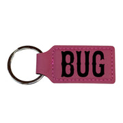 Keychain - Rectangle - Bug - Leather