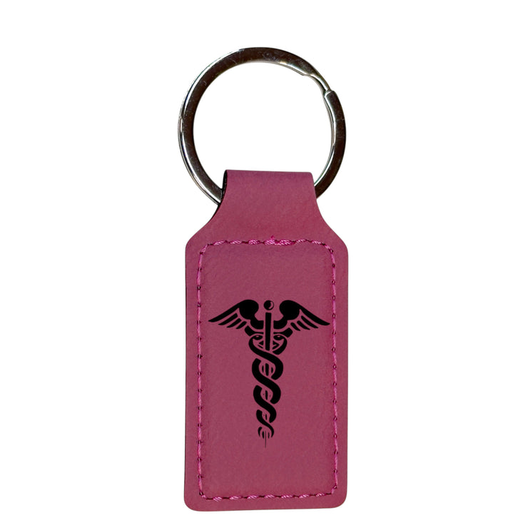 Keychain - Rectangle - Pharmaceutical Hermes - Leather