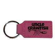 Keychain - Rectangle - Uncle Crawfish - Leather