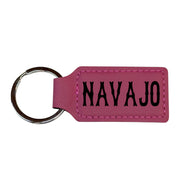 Keychain - Rectangle - Navajo - Leather