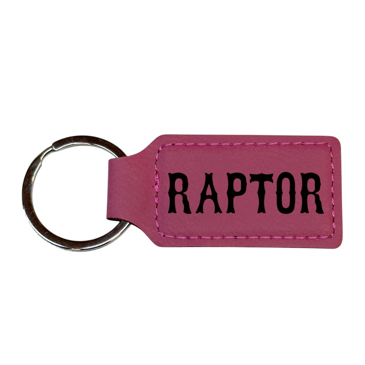 Keychain - Rectangle - Raptor - Leather