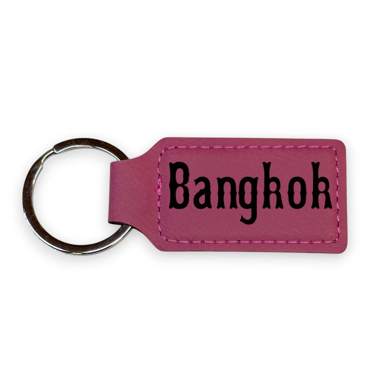 Keychain - Rectangle - Bankkok - Leather