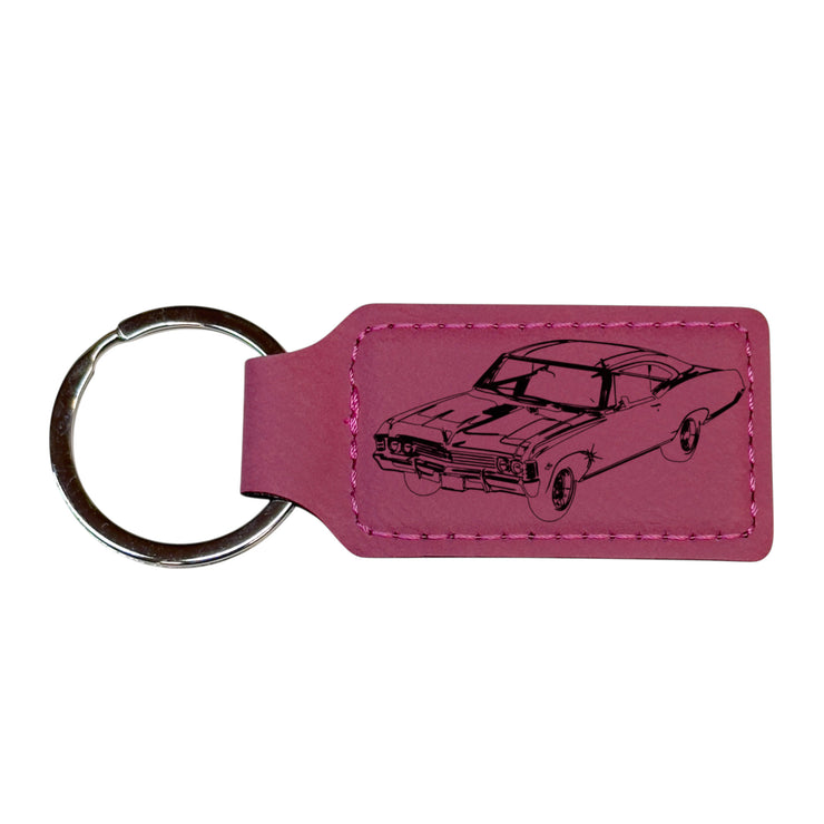 Keychain - Rectangle - Impala - Leather