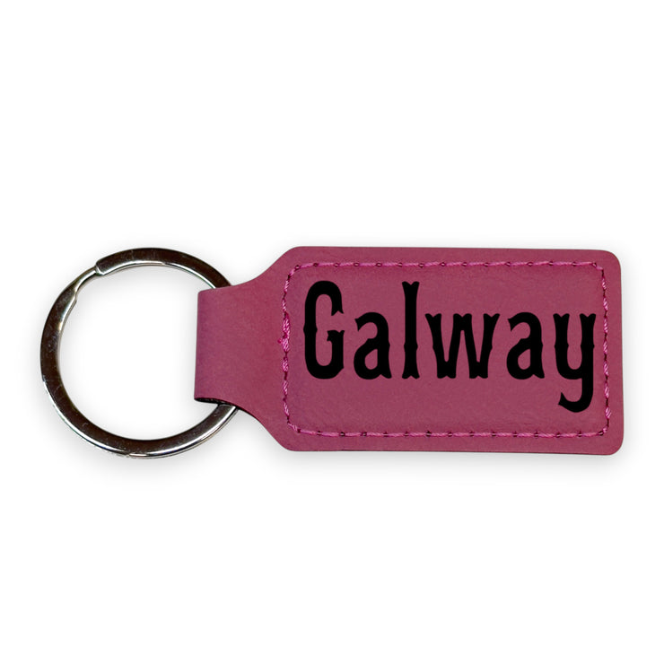 Keychain - Rectangle - Galway - Leather
