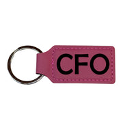 Keychain - Rectangle - CFO - Leather