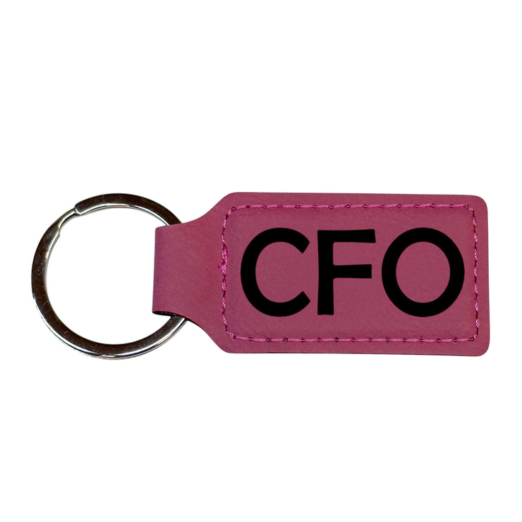 Keychain - Rectangle - CFO - Leather