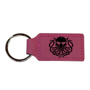 Keychain - Rectangle - Cthulhu - Leather