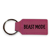 Keychain - Rectangle - Beast Mode - Leather