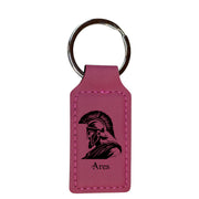 Keychain - Rectangle - Ares - Leather
